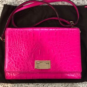 Kate Spade leather hot pink cross body bag